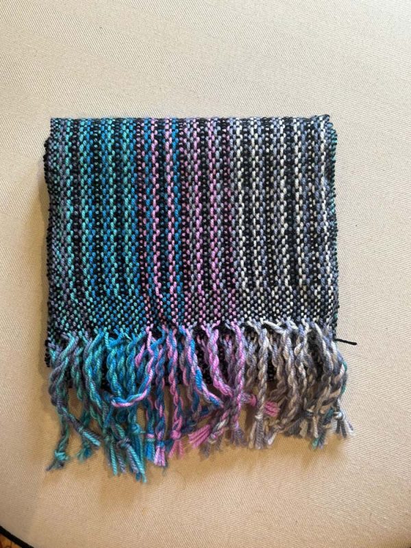 Black and Multi-Colour Scarf
